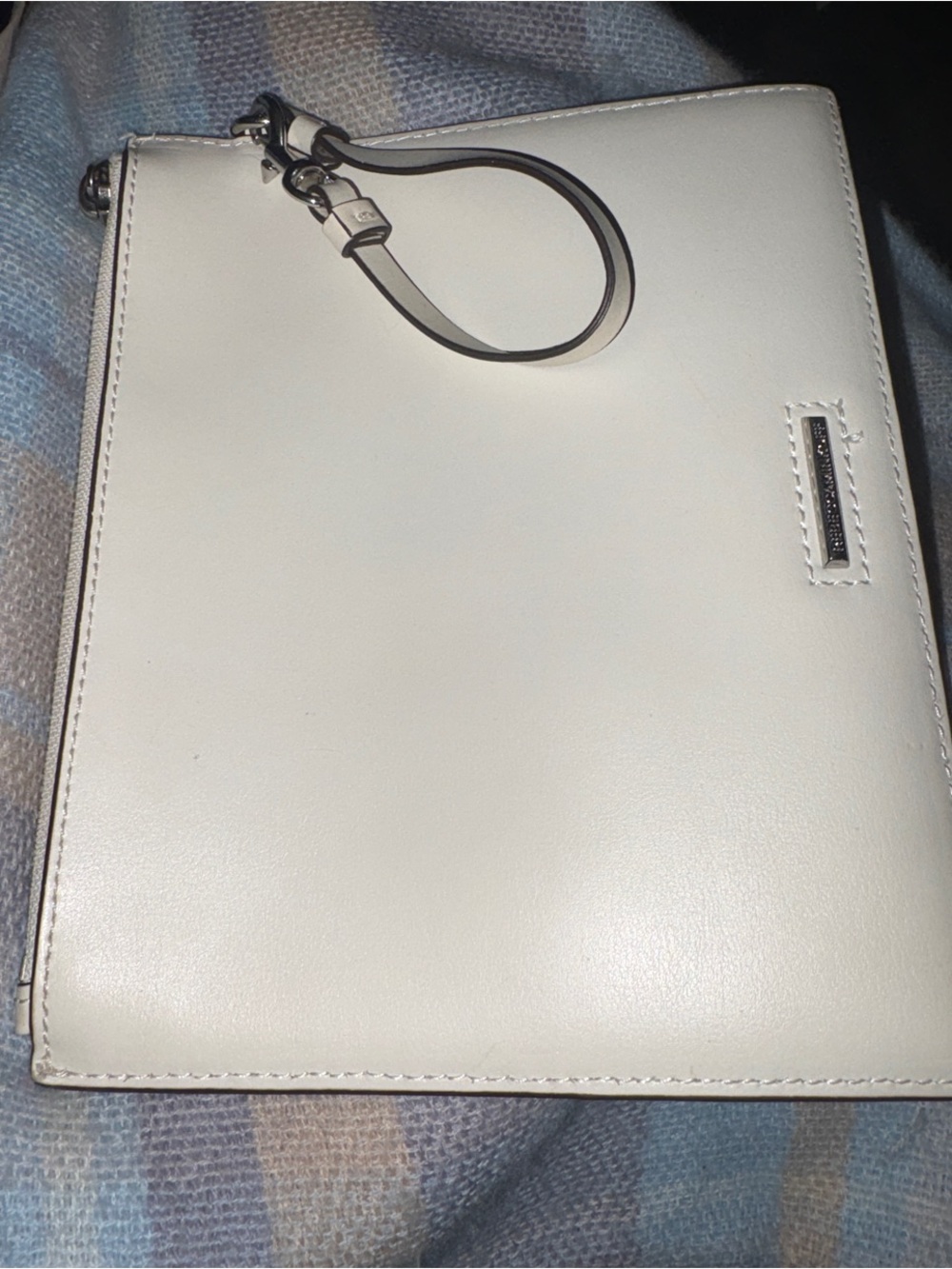 Rebecca minkoff White Women's Wristlet Clutch - Sleek Minimal Design